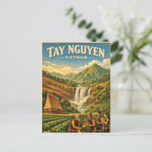 Carte Postale Hauts Plateaux (Tay Nguyen), Vietnam, voyage