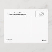 Carte postale Havana Cola (Dos)