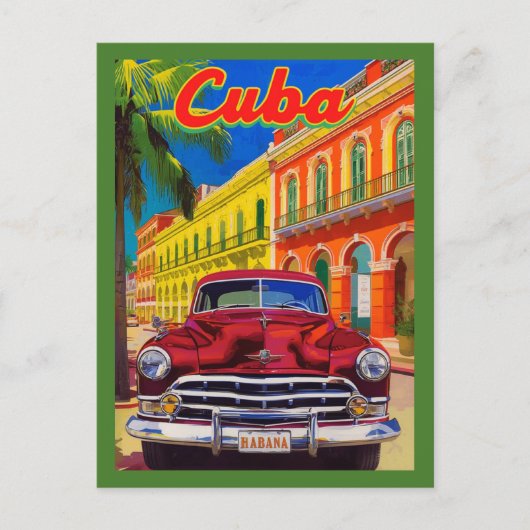 Carte Postale Havana Cuba Voyage Rétro - Coloniale Vieux (Devant)