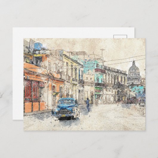 Carte Postale Havane (Devant / Derrière)