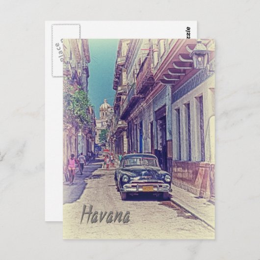 Carte Postale Havane, Cuba (Devant / Derrière)