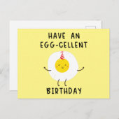Carte Postale have an eggcellent birthday funny birthday (Devant / Derrière)
