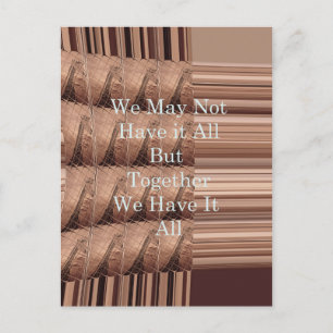 Carte Postale Have it toutes les girafes Safari Hakuna Matata wo