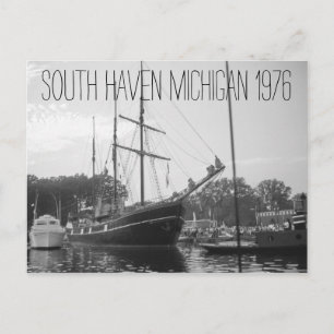 Carte Postale Haven Michigan Tall Ship 1976