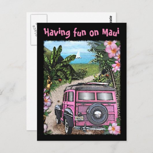 Carte Postale Having fun on Maui (Devant / Derrière)