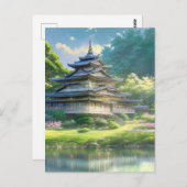 Carte Postale Havre d'été, Villa en bois (Devant / Derrière)