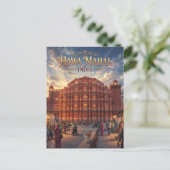 Carte Postale Hawa Mahal Inde (Debout devant)