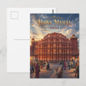 Carte Postale Hawa Mahal Inde (Devant / Derrière)