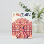 Carte Postale Hawa Mahal Inde (Debout devant)