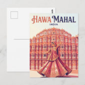 Carte Postale Hawa Mahal Inde (Devant / Derrière)