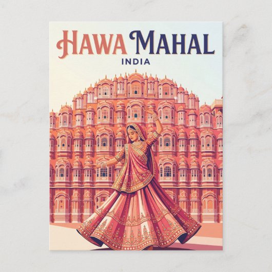Carte Postale Hawa Mahal Inde (Devant)