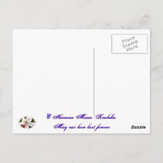 Carte postale Hawaï (Dos)