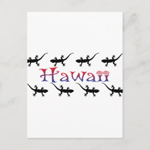 Carte Postale hawai geckos