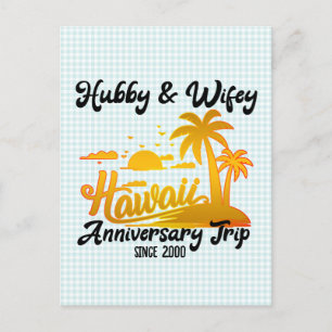 Carte Postale Hawaï Mariage Anniversaire Couple Voyage