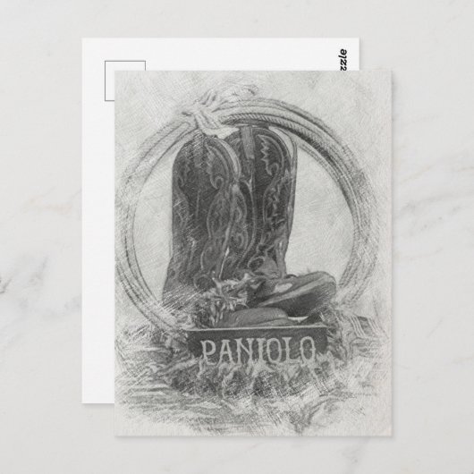 Carte Postale Hawaïen Paniolo (Devant / Derrière)