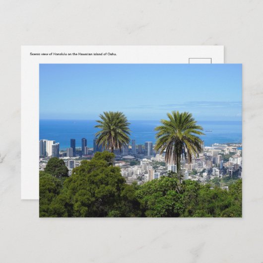 Carte postale hawaïenne (Devant / Derrière)