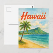 Carte Postale Hawaii (Devant / Derrière)