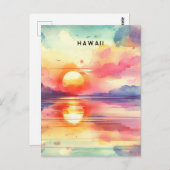 Carte Postale hawaii (Devant / Derrière)
