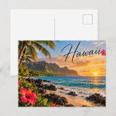 Carte Postale Hawaii (Devant / Derrière)