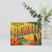Carte postale Hawaii (Debout devant)