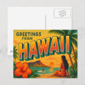 Carte postale Hawaii (Devant / Derrière)