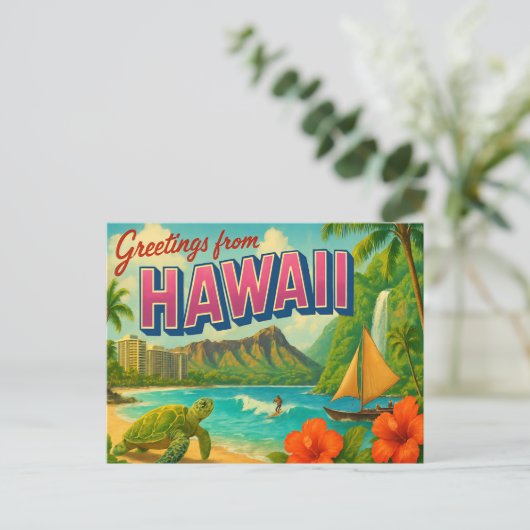 Carte postale HAWAII (Debout devant)