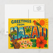 Carte postale Hawaii (Devant / Derrière)