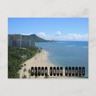 Carte Postale hawaii[1], Aloha d'Hawaii