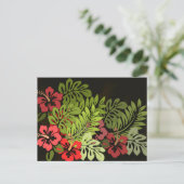 Carte Postale Hawaii Aloha Flower Art Print (Debout devant)