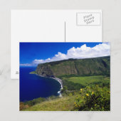 Carte Postale Hawaii belle plage et montagnes (Devant / Derrière)