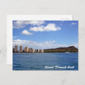 Carte Postale Hawaii Diamond Head (Devant / Derrière)