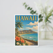 Carte Postale Hawaii Diamond Head GeoSaga (Debout devant)