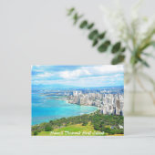 Carte Postale Hawaii Diamond Head Island (Debout devant)