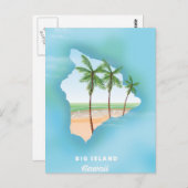 Carte Postale Hawaii Grande île (Devant / Derrière)