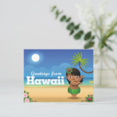 Carte postale Hawaii - Hula Dancer (Debout devant)