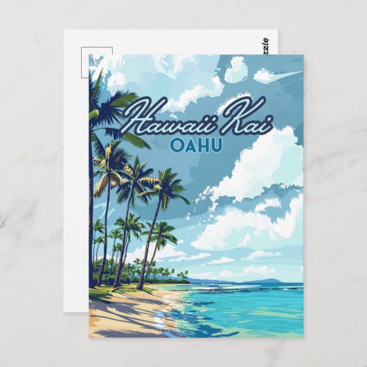 Carte Postale Hawaii Kai Honolulu Oahu Hawaii Retro (Devant / Derrière)