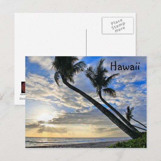 Carte postale Hawaii Palms (Devant / Derrière)