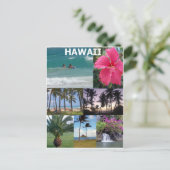 Carte Postale Hawaii paradisiaque (Debout devant)