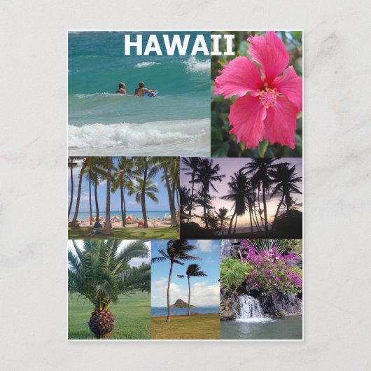 Carte Postale Hawaii paradisiaque (Devant)