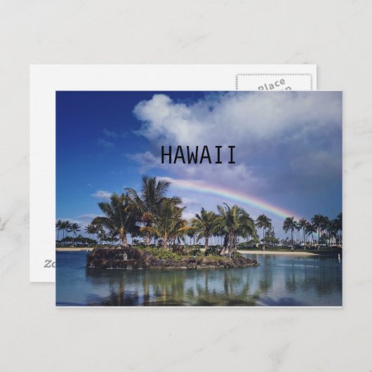 CARTE POSTALE HAWAII RAINBOW (Devant / Derrière)
