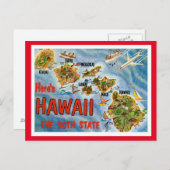 Carte Postale Hawaii Salutations Des États-Unis (Devant / Derrière)