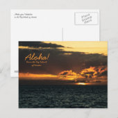 Carte postale : Hawaii Sunset (Devant / Derrière)