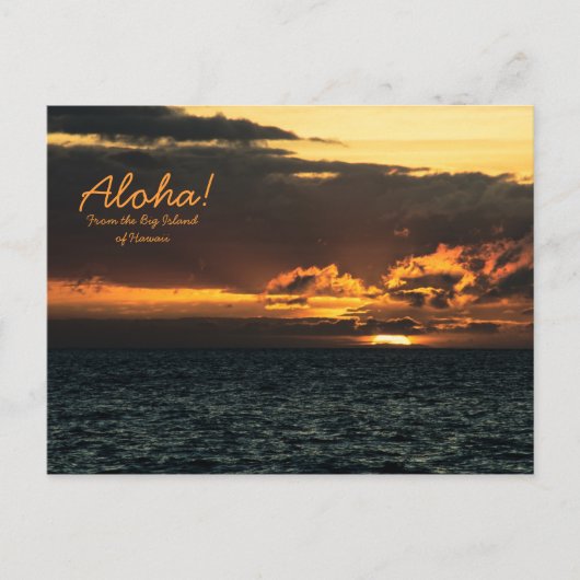 Carte postale : Hawaii Sunset (Devant)