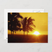Carte postale Hawaii Sunset (Devant / Derrière)