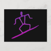 Carte postale Hawaii Surfer Petroglyph (Devant)
