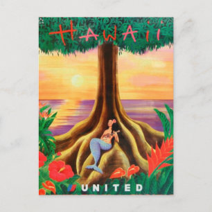 Carte Postale Hawaii travel postcard