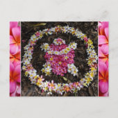 Carte Postale Hawaii Turtle Honu Plumeria Summer Flower Paradise (Devant)