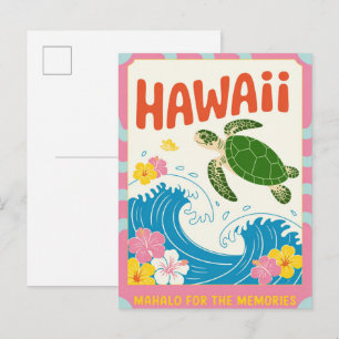 Carte Postale Hawaii USA Voyage Touristique Vintage
