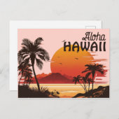 Carte postale Hawaii vintage (Devant / Derrière)