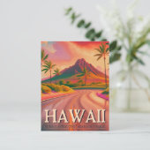Carte Postale Hawaii Volcano Road Tropical Sunset Souvenirs 1960 (Debout devant)